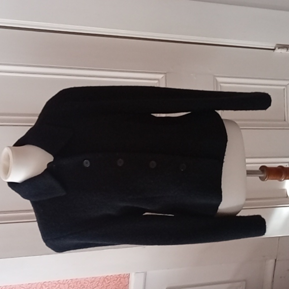 J Crew black boucle jacket size 12